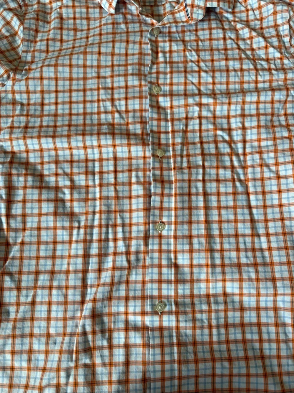 Banana Republic Men’s Camden Fit Non-Iron Dress Shirt Large Tall Plaid